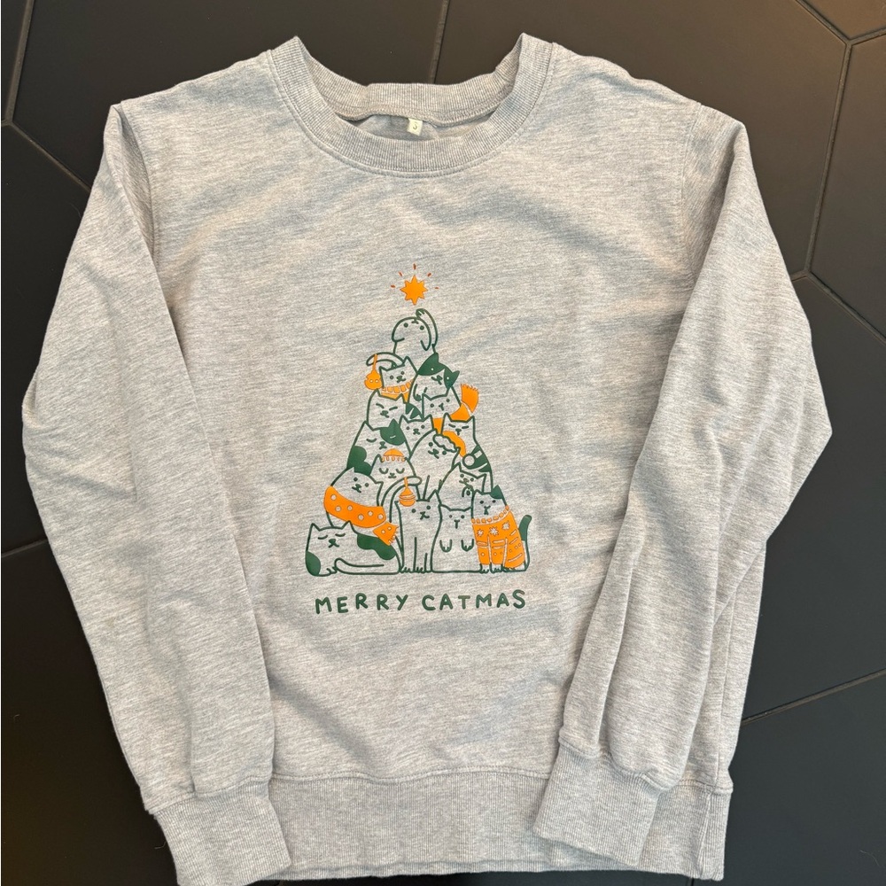 Meowy Christmas Crewneck Sweatshirt